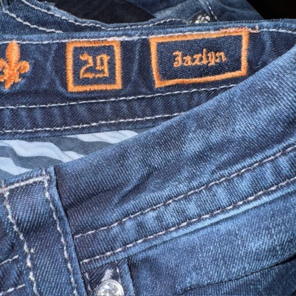 Rock Revival Women's Jazlyn Boot Cut Jeans Embroidered Rhinestones Size 29 - Picture 7 of 7